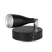 Applique Lampada Led Da Parete Colore Nero 3000K Con Testa Orientabile IP20 4,5W SKU-218263