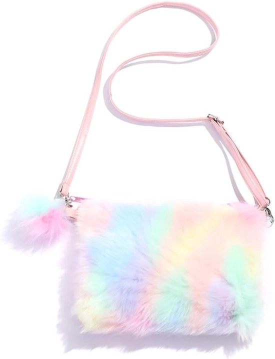 Borsa a Colori con Cintura Adattabile per Bambine, Ragazze e Bambini - Borsa per Spalla Pratica per Telefono e Oggetti