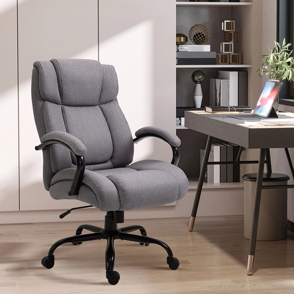 Sedia da ufficio ¨C zephmum ¨C Grigio chiaro, tessuto, altezza regolabile