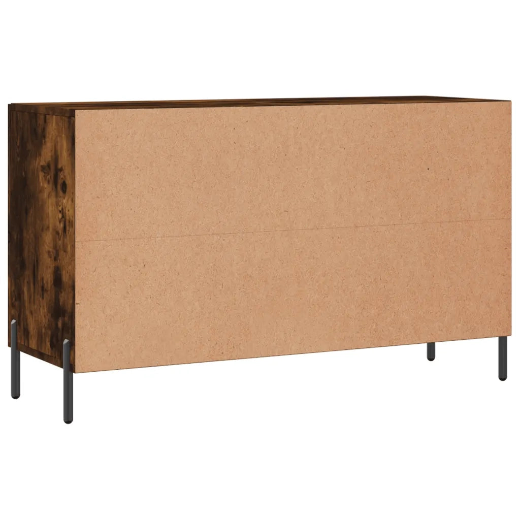 Credenza Rovere Fumo 100x36x60 cm in Legno Multistrato 828185