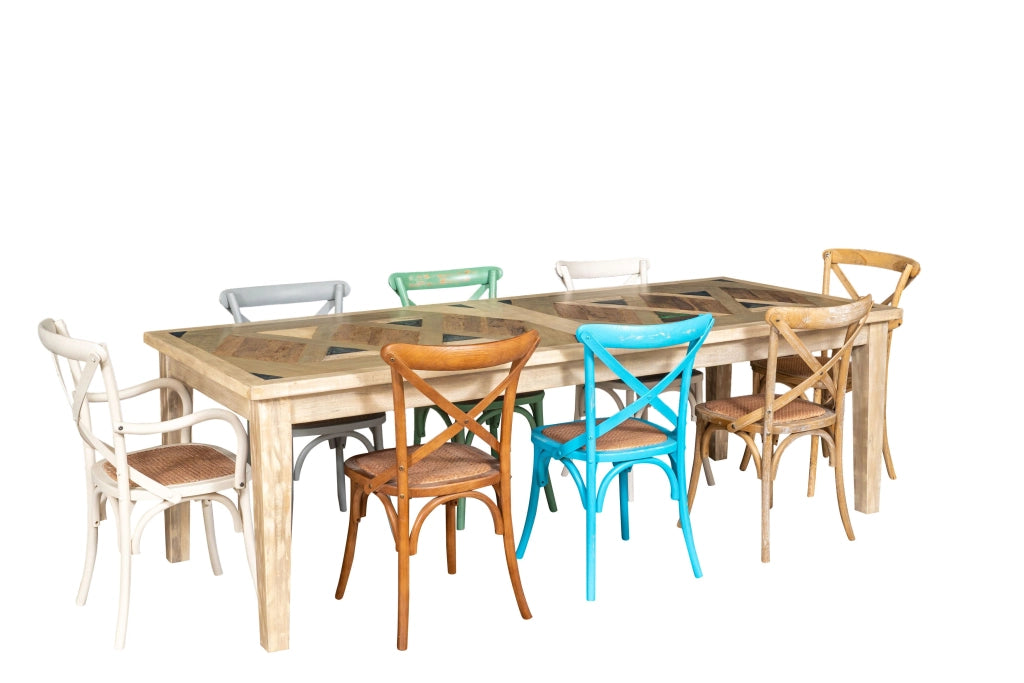 Biscottini Sedia Thonet in massello e seduta in rattan finitura legno invecchiato Offerta