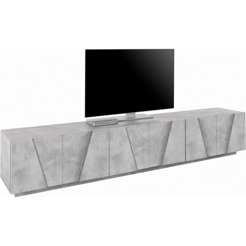 Mobile Porta TV Ping 240 – 6 ante – Cemento Bronx