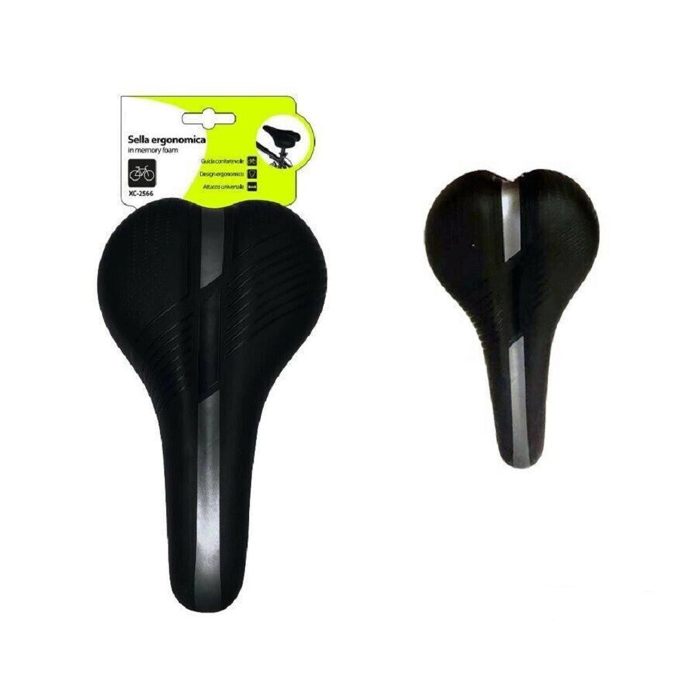 Trade Shop - Sella Bici Bicicletta In Memory Foam Morbida Gel Sportiva Ergonomica Bmx Xc-2566 -