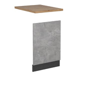 Vicco Pannello frontale per lavastoviglie Calcestruzzo 45 cm , PL Rovere