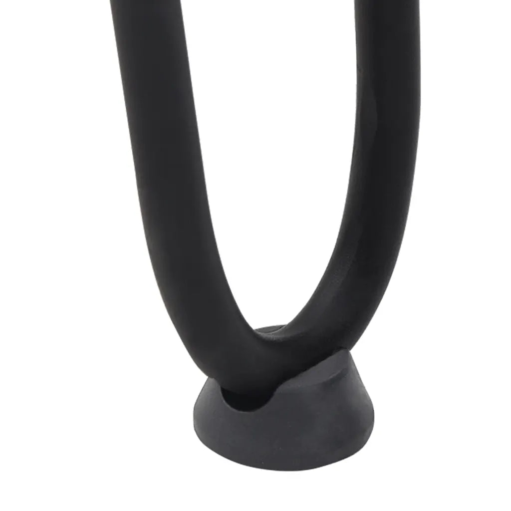 Gambe a forcina per tavolino da caffè 4 pz nere 20 cm in acciaio massiccio 4012412