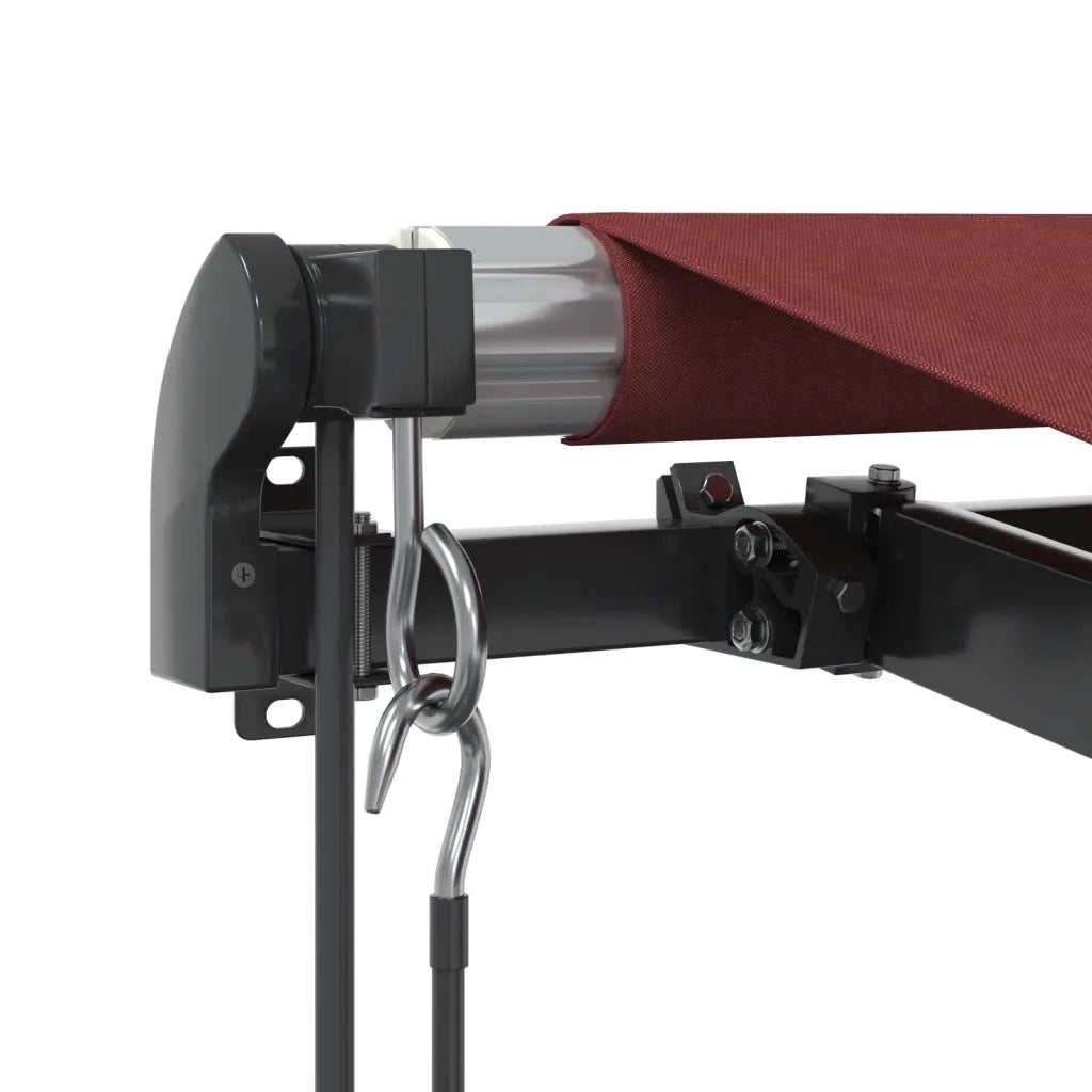 Tenda da Sole Retrattile Automatica con LED Bordò 400x350 cm 3215001