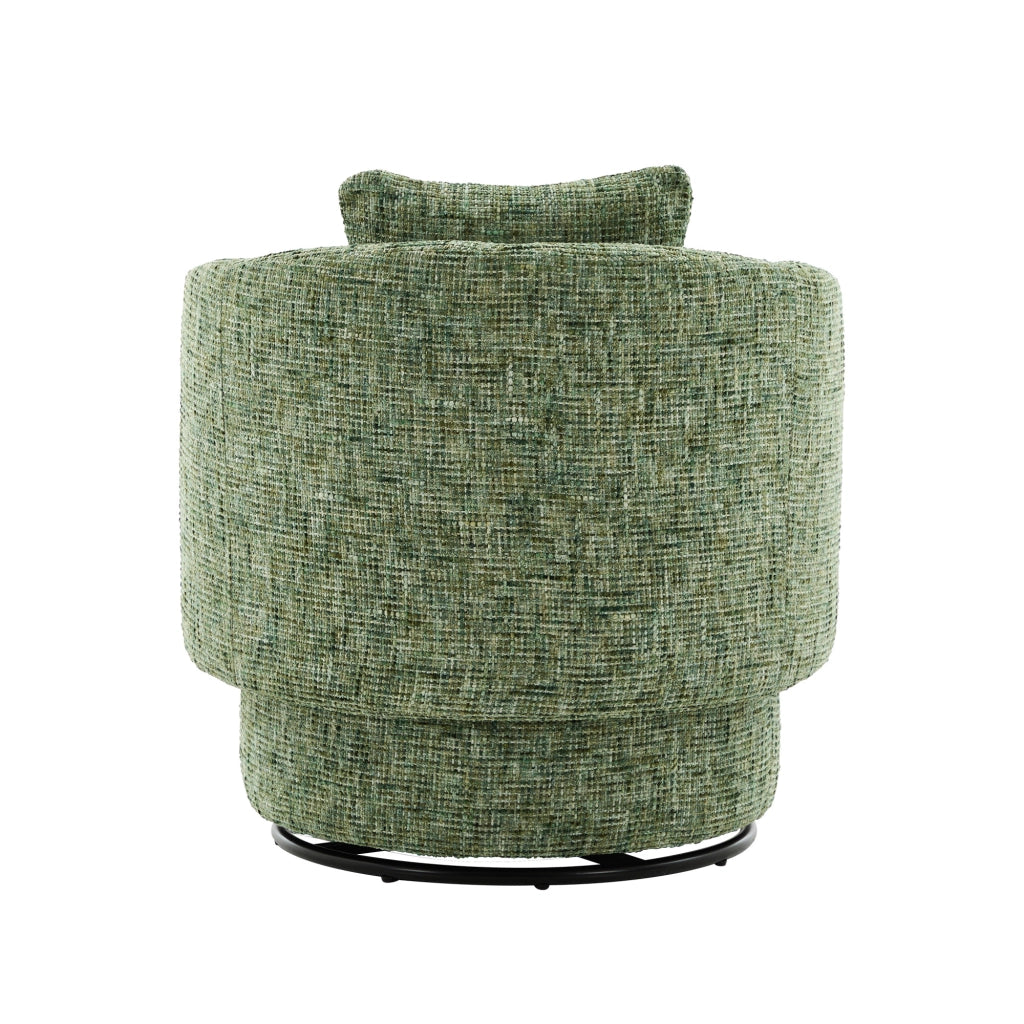Poltrona Girevole con Vano Contenitore e Cuscino ¨C MINIMAL ¨C Verde, Moderna