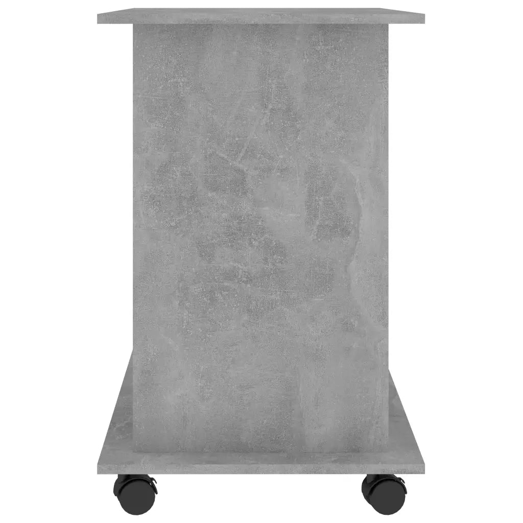 Scrivania Computer-Scrivanie per ufficio e studio Grigio Cemento 80x50x75 cm Legno Multistrato