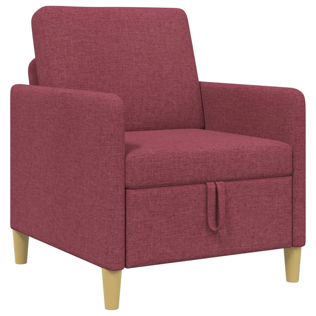 Divano con Storage Rosso Vino 72 x 78 x 87 cm Poliestere 42036866