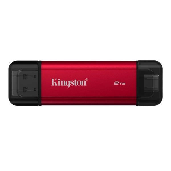 Ssd esterno 2000gb(2tb) portable usb+usb-c spsd/2tb kingston read:1050mb/s - write:950mb/s