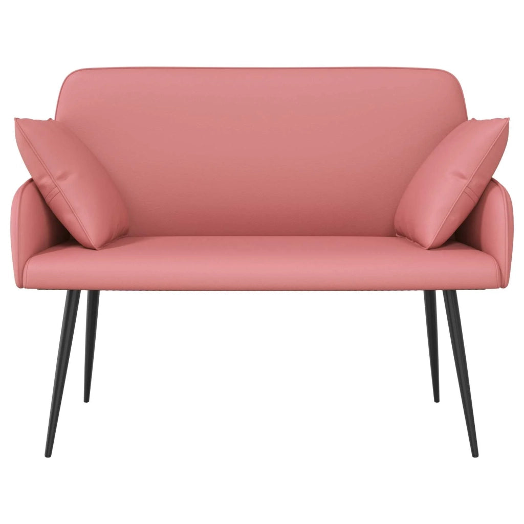 Divano a 2 posti con gambe in metallo 2 posto Rosa Similpelle 42051016