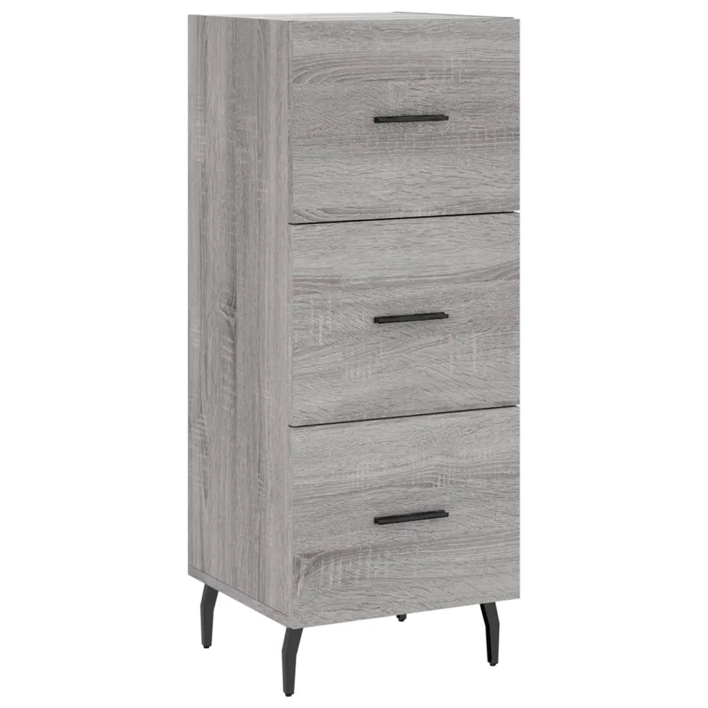 Credenza | Madia | Buffet da pranzo | Armadio da pranzo Grigio Sonoma 34,5x34x180 cm in Legno Multistrato