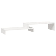 Supporto Monitor Bianco (52-101)x22x14 cm Legno Massello Pino CFW3025827
