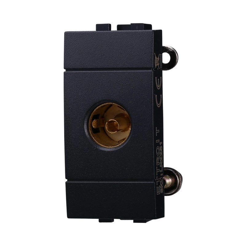 Connettore Presa TV Terminale Femmina Colore Nero Compatibile Con Bticino Living International