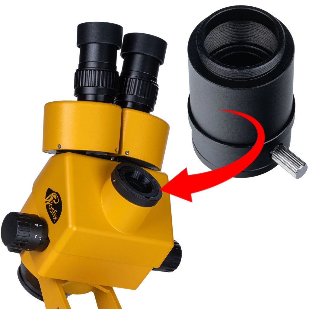 Mikroscopio Trinoculare Rosfix Neptune Pro MSNP-T-WDMS3-O – Zoom 7-45x | Sistema Ottico Greenough | Lavoro di Precisione