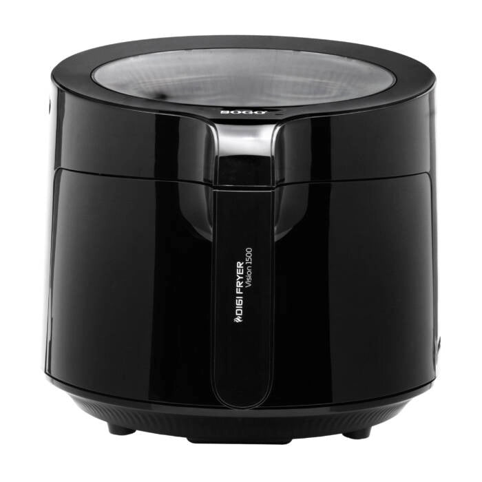 Friggitrice ad aria 5L 1500W con finestra trasparente, 12 programmi e temperatura 80-200°C, display touch - Sogo