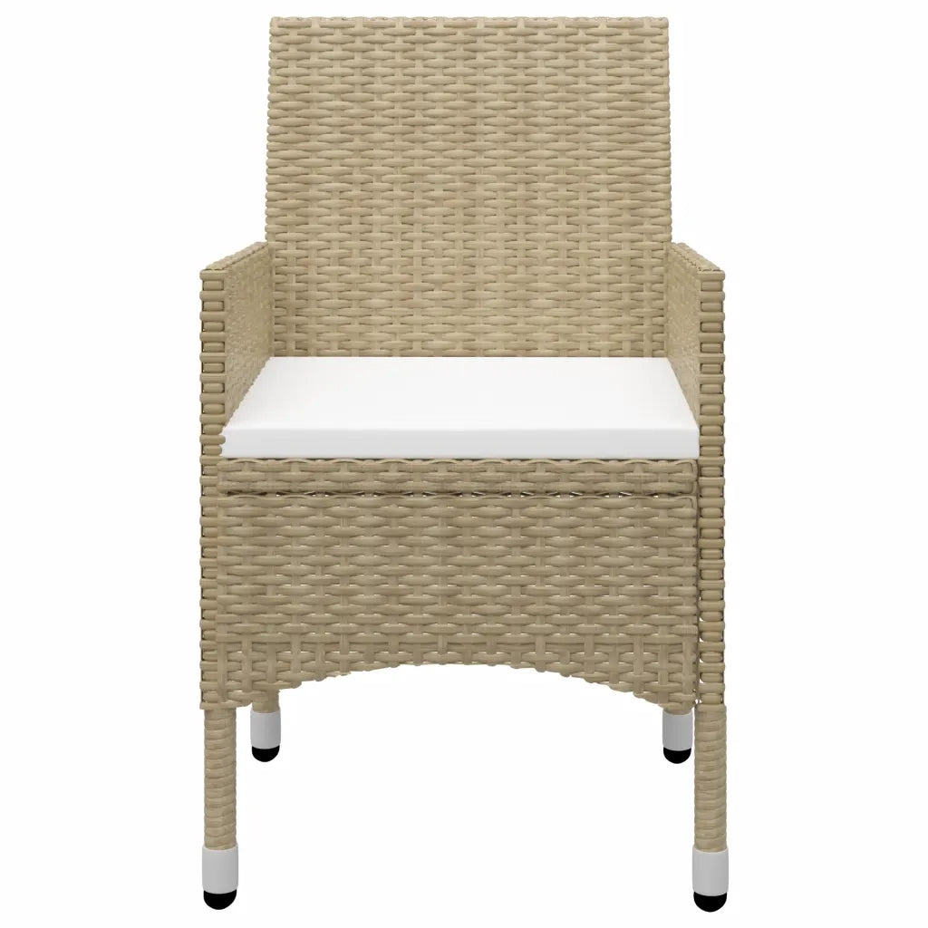 Set Mobili da Pranzo per Giardino 5 pz Beige 3067685
