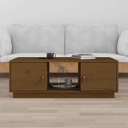 Tavolino da Salotto ambra 100x50x35 cm Legno Massello di Pino 818268