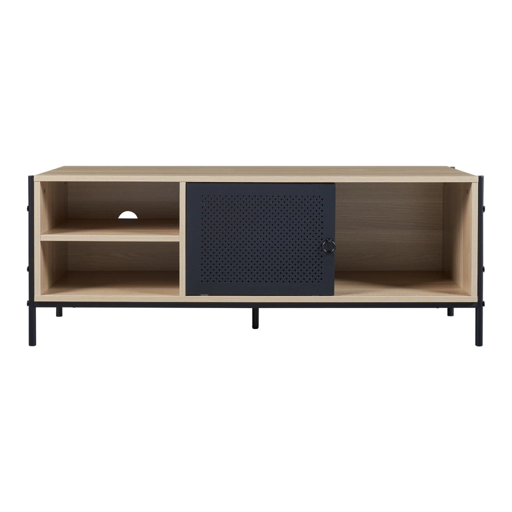 Mobile porta TV mobile porta TV per soggiorno mensola 120 x 40 x 45 cm effetto rovere nero 03_0010098