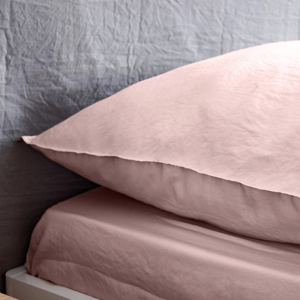 Set biancheria da letto in microfibra rosa, 2 posti