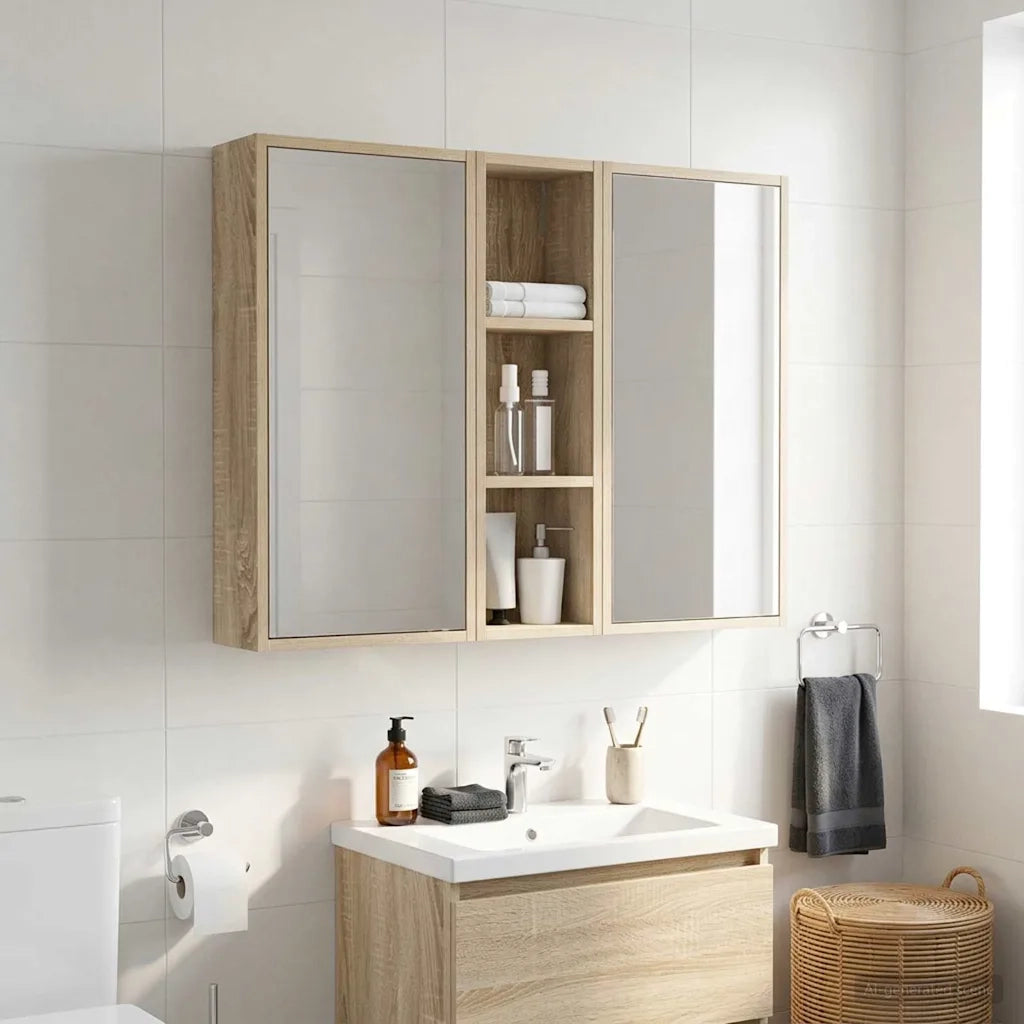 Armadio da bagno a muro Rovere Sonoma 20 x 14 x 70 cm 889297