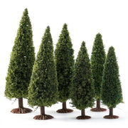 Diorama-boom 6 pezzi - Alberi in miniatura - Alberi di modello - Figure di plastica per diorama - Alberi da giardino per progetti di DIY - Finitura naturale