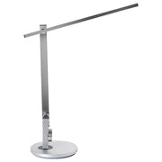 Lampada da tavolo LED per ufficio domestico con braccio regolabile e orientabile dimmer a 10 livelli e timer argento
