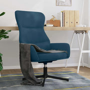 Poltrona Relax-Poltroncina Blu in Velluto 645447