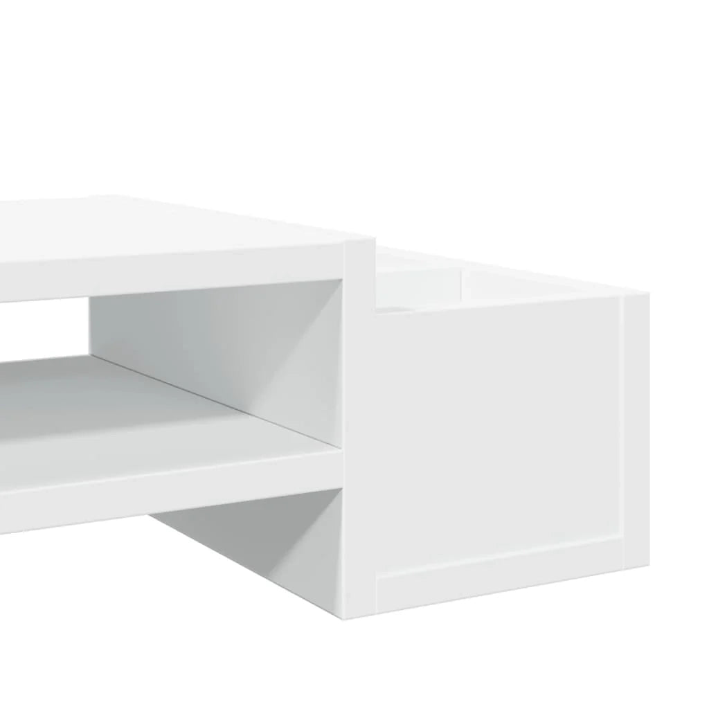 Supporto per monitor scrivania con contenitore legno ingegnerizzato bianco 02_0044921