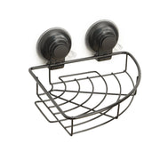 Portaoggetti angolare per doccia in filo da muro in metallo e resine termoplastiche HO80 Gedy serie HOT Nero Matt