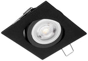 Faretto incasso quadrato nero GU10 orientabile Eko-Light EKZ329