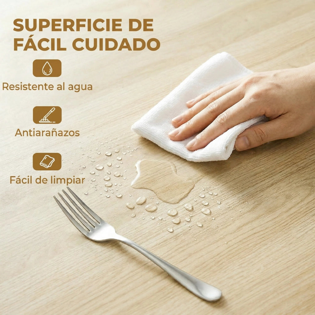 Tavolo da pranzo pieghevole rotondo per 2-6 persone ¨C zephmum ¨C ?110x76 cm in legno naturale
