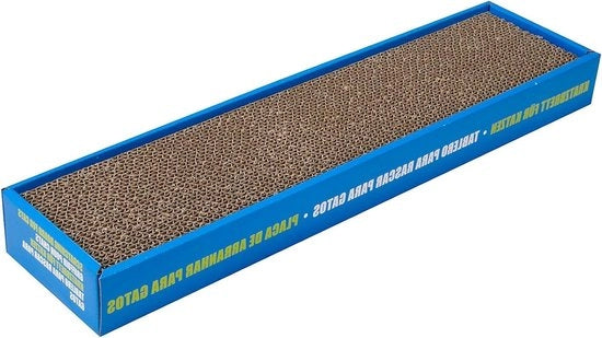 Cartone per gatti - Dimensioni sottili 48 x 125 x 55 cm con erba dei gatti