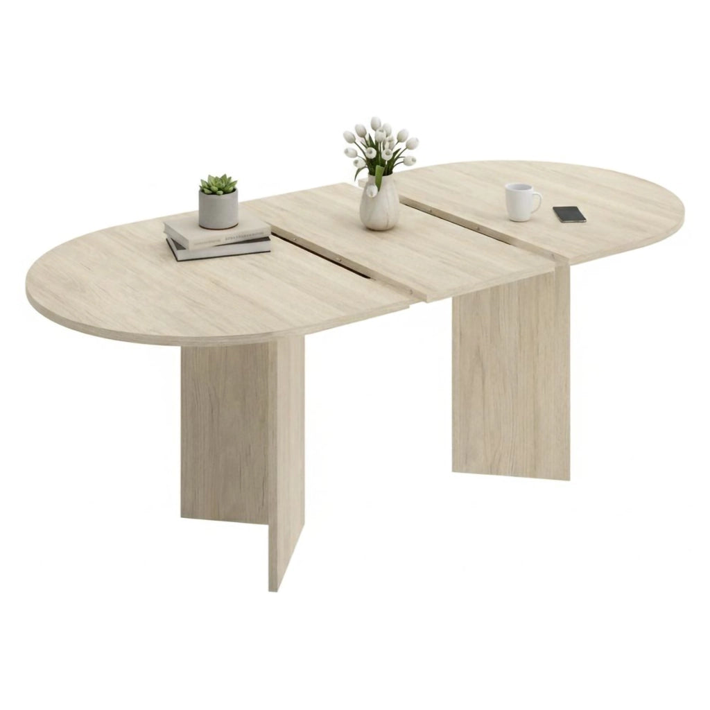 Espanola, Tavolo Allungabile 6 Posti, 90x140x76h cm Marrone Rovere