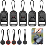 Sistema di fissaggio rapido per strisce di rilascio, 5 pezzi, con 5 anelli aggiuntivi, compatibile con la maggior parte delle reflex DSLR e DSLM, adattatore per l'installazione di strisce di rilascio e strisce di rilascio.