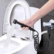 Doucheslang telescopico flessibile - veletta in rame - doccia per bagno - nero - 2m - sostituzione doucheslang - sbriciolatore per bidet - doppiatore in rame - modello per lavatrice.