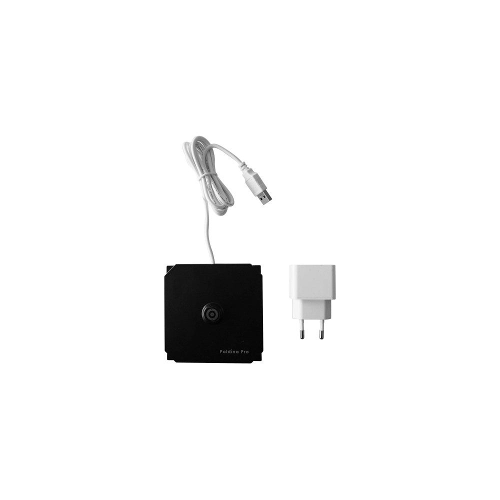 Lampada a led da tavolo Poldina Pro Micro Blu Capri opaco Foglia Oro Craquelè ricaricabile e dimmerabile con batteria fino a 12 ore