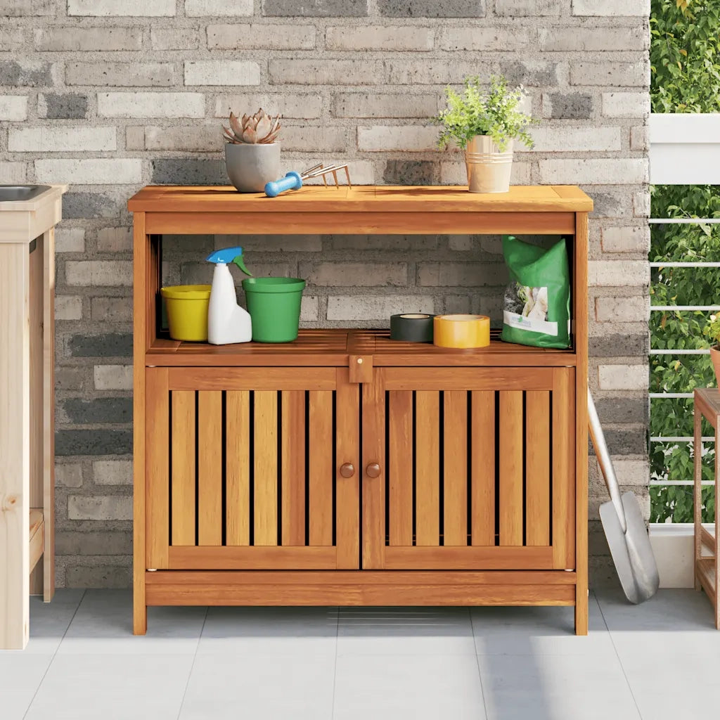 Tavolo Consolle | Tavolo d'Ingresso da Giardino 80x35x75 cm Legno Massello Acacia