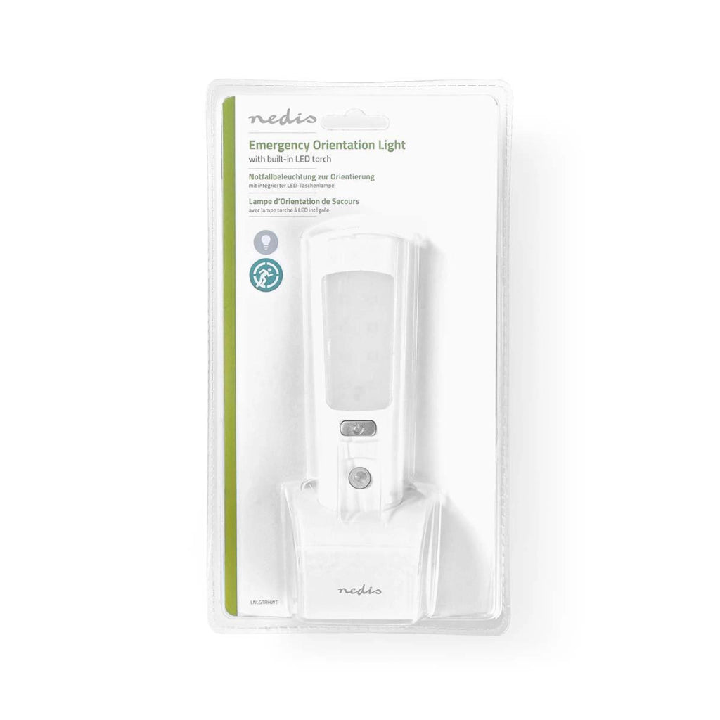 Torcia LED regolabile 2 in 1 con sensore di movimento Bianco Nedis