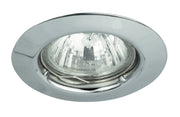 Faretto incasso tondo metallo cromo 12V MR16 Rabalux