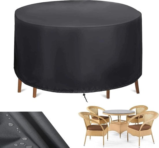 Ombrelloni per giardino a forma rotonda - impermeabili, UV-resistenti, fissi alle radici, Ø 180 cm