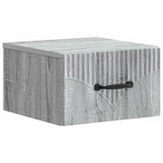 Mobiletto da notte a muro Grigio Sonoma 34,5 x 33 x 20 cm