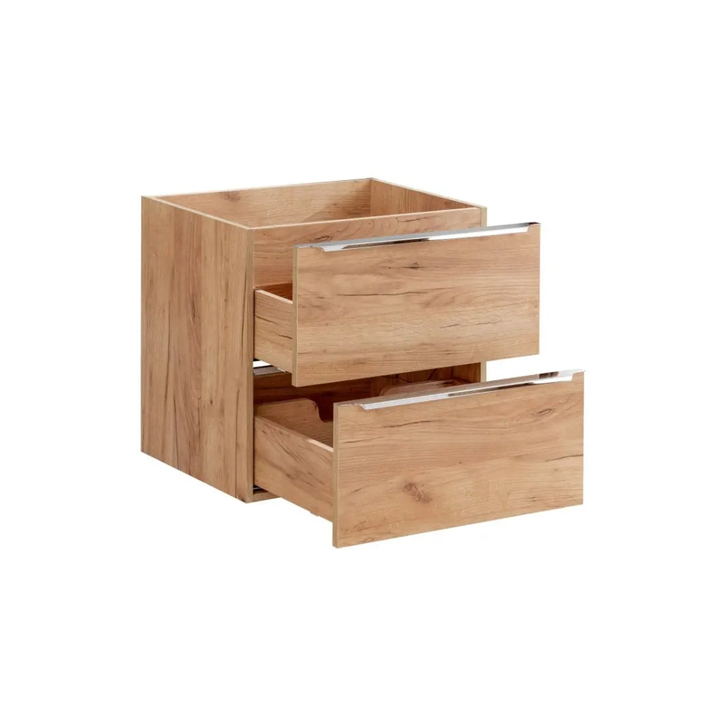 Mobile sottolavabo NALYA 60 cm – Rovere chiaro – Eleganza naturale e design sospeso
