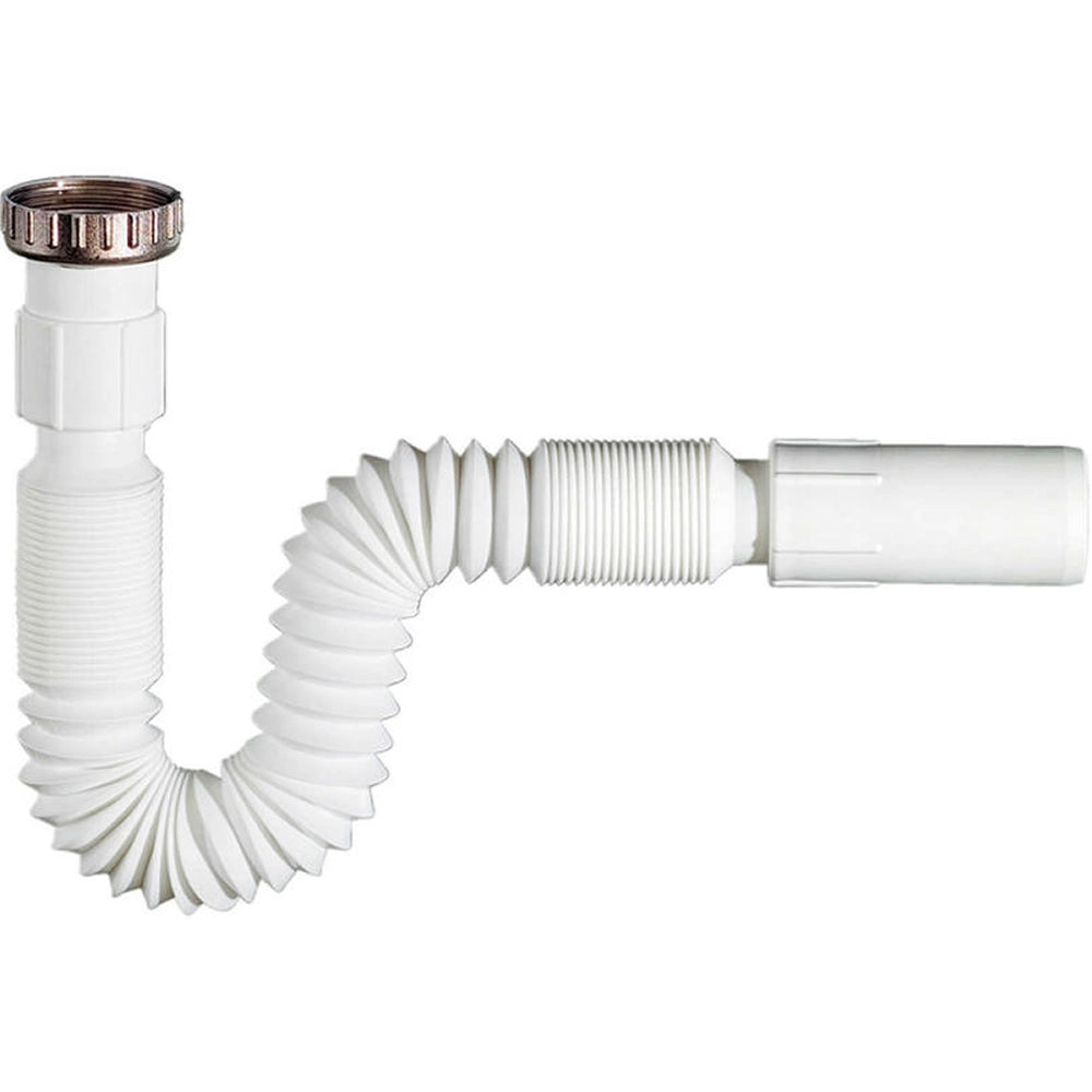 Multipack 12 pz tubi di scarico estensibili per lavelli con ghiera 1.1/2 x 40mm