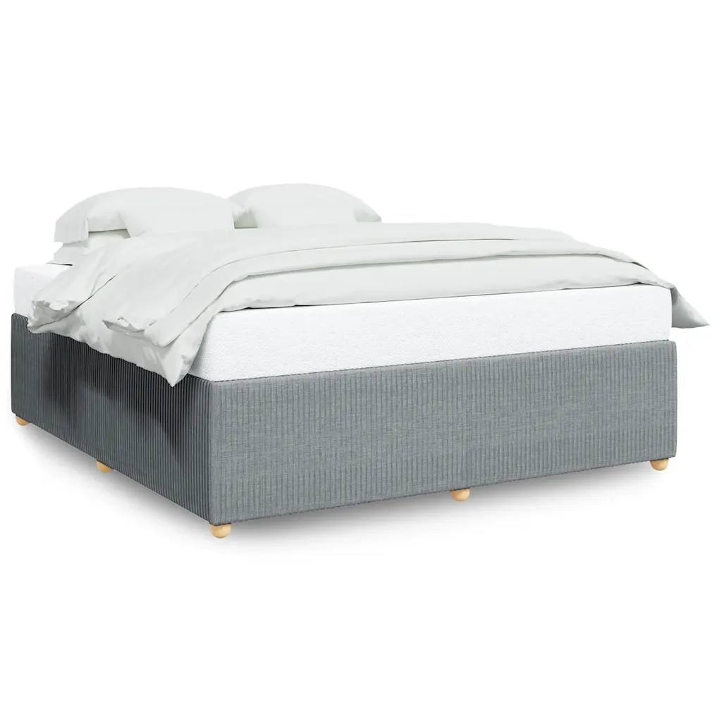 Giroletto senza Materasso-Struttura Letto Grigio Chiaro 180x200 cm Tessuto 155046
