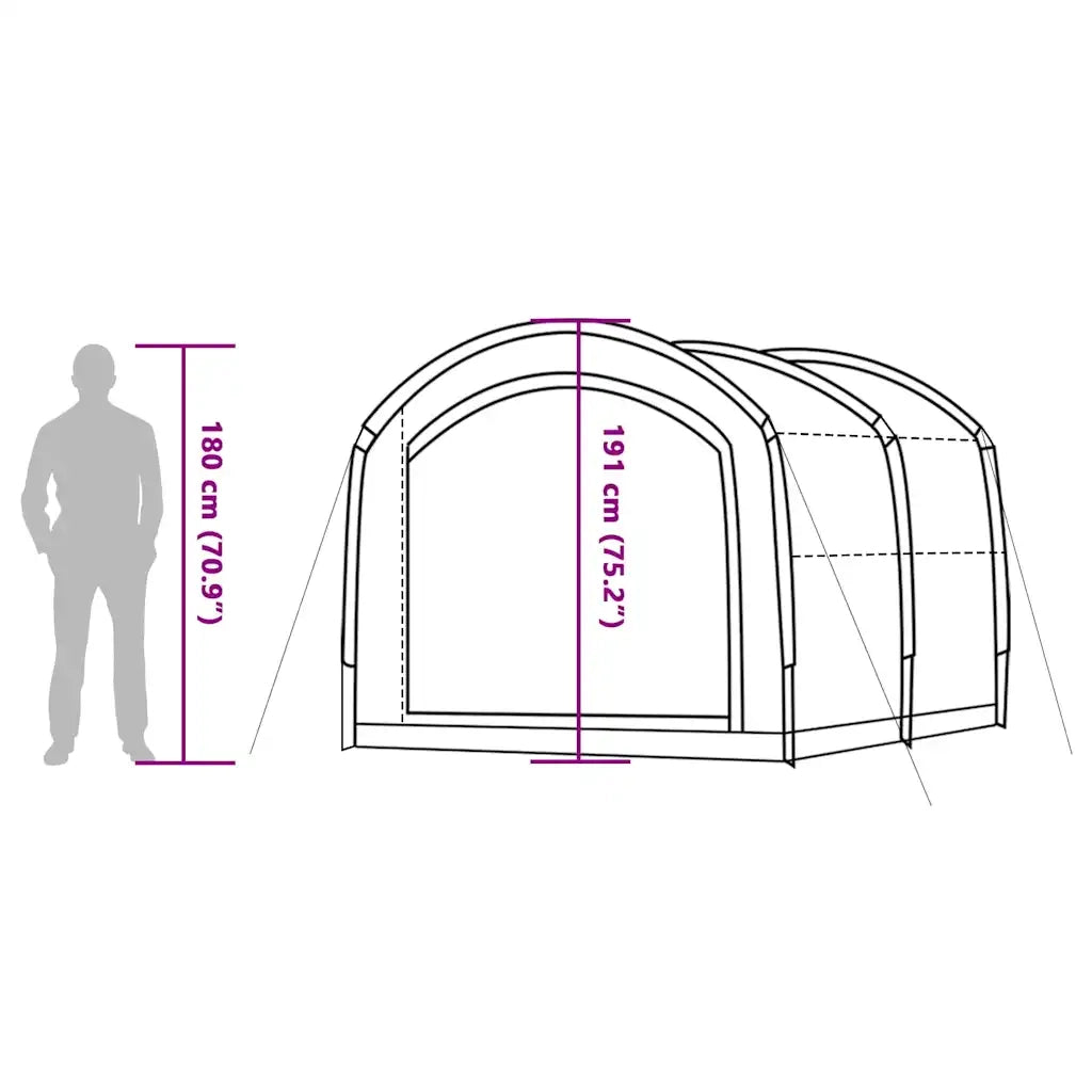 Tenda Grigio e arancione 268 x 240 x 191 cm Poliestere 42001001
