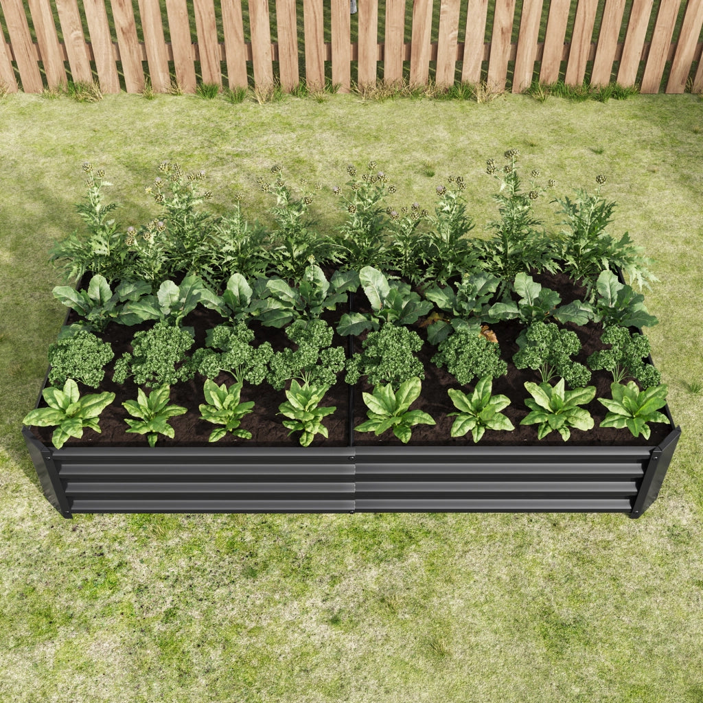 Hochbeet per Giardino ¨C Minimal ¨C Metallo acciaio antracite
