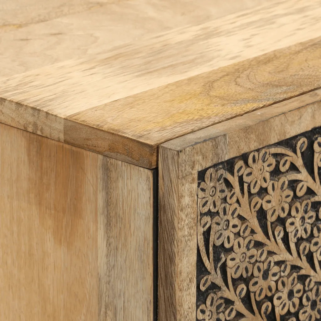 Credenza-Buffet-Armadio da cucina 60x33x110 cm in Legno Massello di Mango 326562