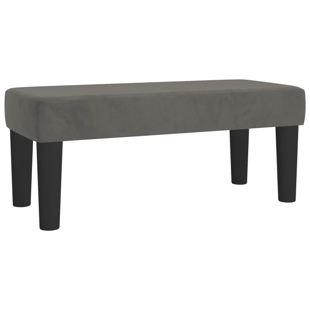 Giroletto a Molle con Materasso Grigio Scuro 100x200 cm Velluto 3138068