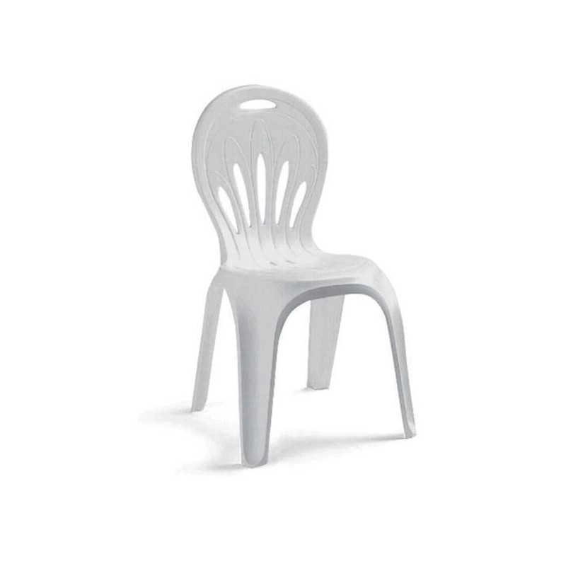 Sedia Resina Monoblocco Stella di Mare Bianca 1185 Scab